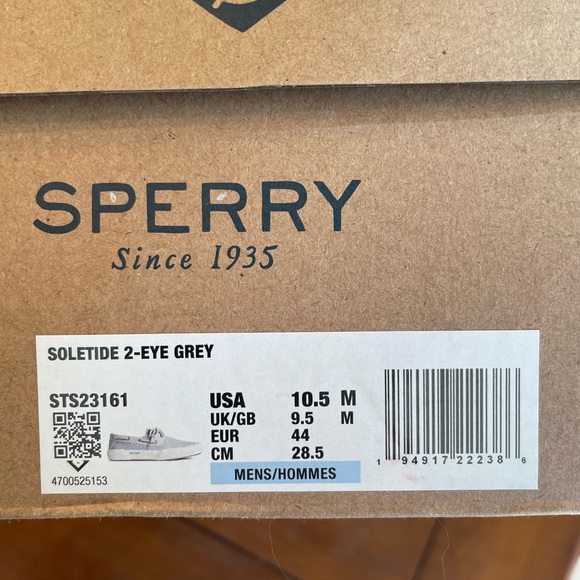 Sperry Soletide 2-Eye Grey - Picture 3 of 3